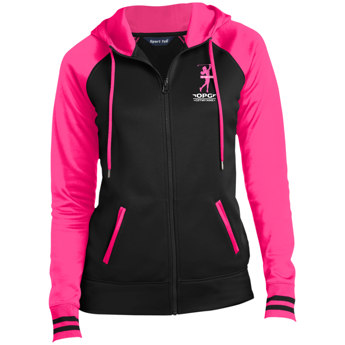 OPG Custom Design #16. Get My Nine. Female Version. Ladies' Sport-Wick® Full-Zip Hooded Jacket