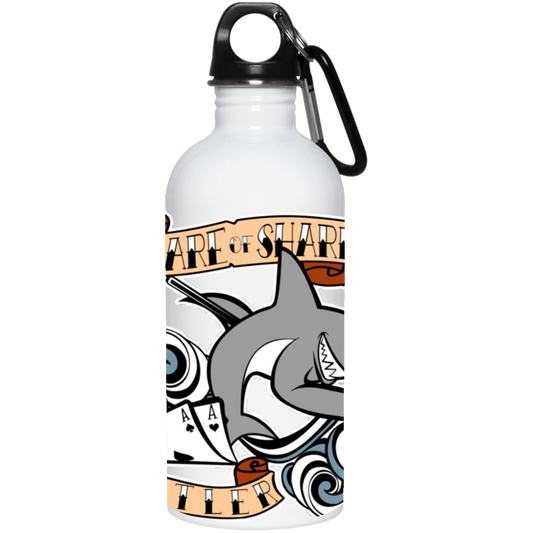 The GHOATS custom design #4. Beware of Sharks. Deisgned for my Dad, the best Pool and Card Shark out there. Let's create something for someone you know. Pool/Billiards. 20 oz. Stainless Steel Water Bottle