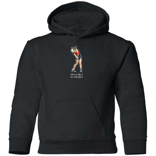 OPG Custom Design #9. Drive it. Chip it. One Putt Golf It. Golf So. Cal. Youth Pullover Hoodie