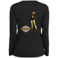 ArtichokeUSA Custom Design. Façade: (Noun) A false appearance that makes someone or something seem more pleasant or better than they really are.  Ladies’ Long Sleeve Performance V-Neck Tee