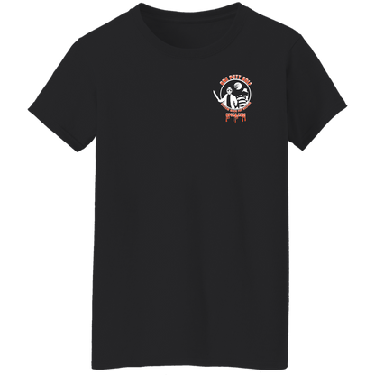 OPG Custom Design #23. Hack N Slice Golf. Freddy and Jason Fan Art. Ladies' 5.3 oz. 100% Preshrunk Cotton T-Shirt