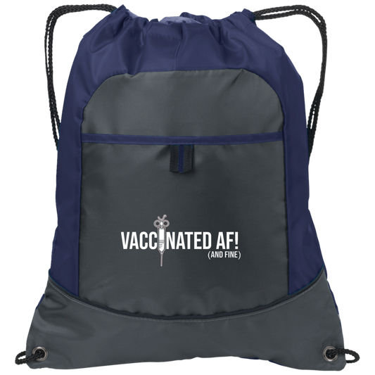 ArtichokeUSA Custom Design. Vaccinated AF (and fine). Pocket Cinch Pack