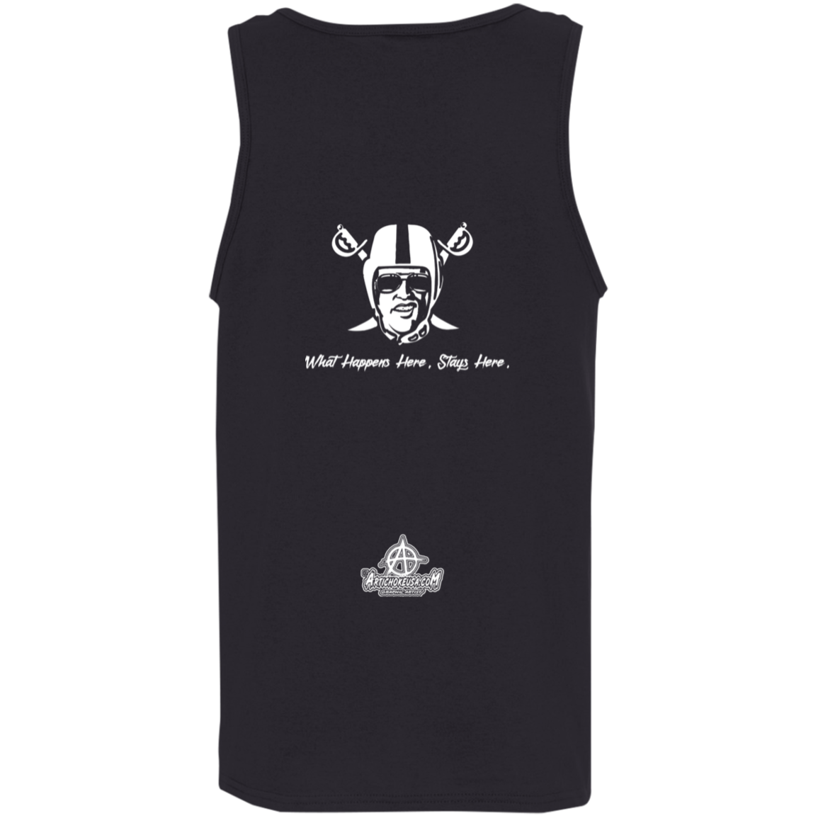 ArtichokeUSA Custom Design. Las Vegas Raiders. Las Vegas / Elvis Presley Parody Fan Art. Let's Create Your Own Team Design Today. Cotton Tank Top 5.3 oz.