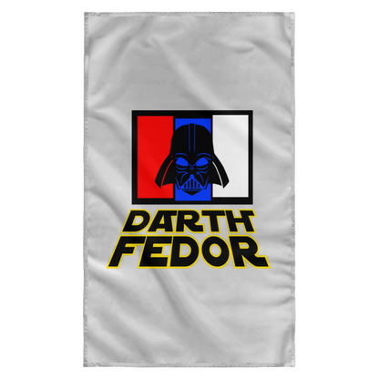Artichoke Fight Gear Custom Design #15. Darth Fedor. Fedor Emelianenko / Darth Vader Parody. Fan Art Parody. MMA. Sublimated Wall Flag