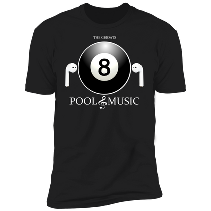 The GHOATS Custom Design. #19 Pool & Music. Premium Short Sleeve T-Shirt