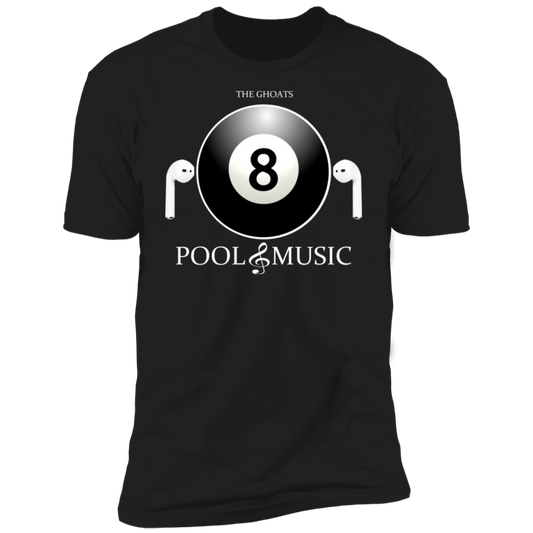 The GHOATS Custom Design. #19 Pool & Music. Premium Short Sleeve T-Shirt