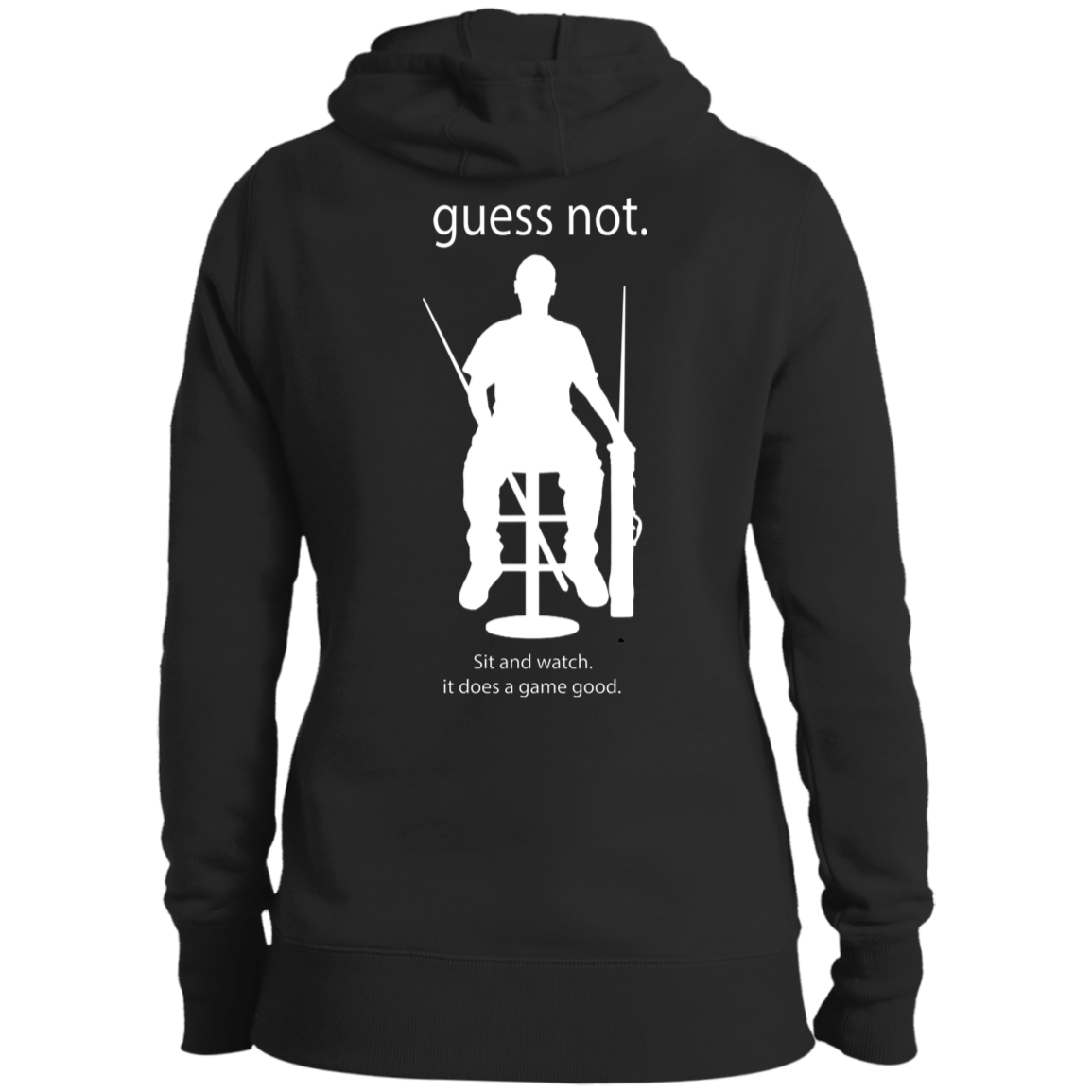 The GHOATS Custom Design. #40 Got Game? / Guess Not. Ladies' Pullover Hoodie