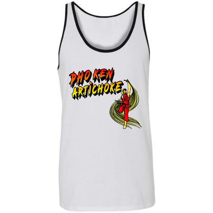 ArtichokeUSA Custom Design. Pho Ken Artichoke. Street Fighter Parody. Gaming. Unisex Tank