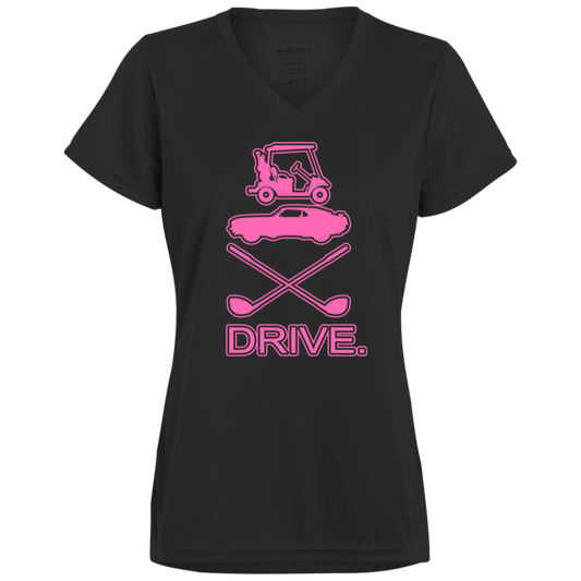 OPG Custom Design #8. Drive. Ladies’ 100% polyester V-Neck Tee