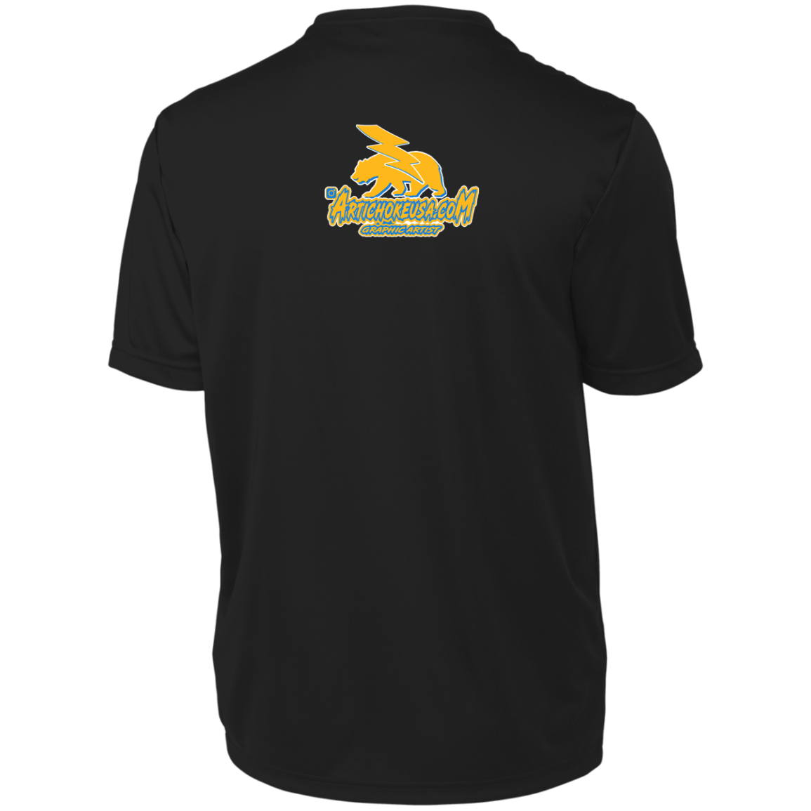 ArtichokeUSA Custom Design. Los Angeles Chargers Fan Art. Men's Moisture-Wicking Tee