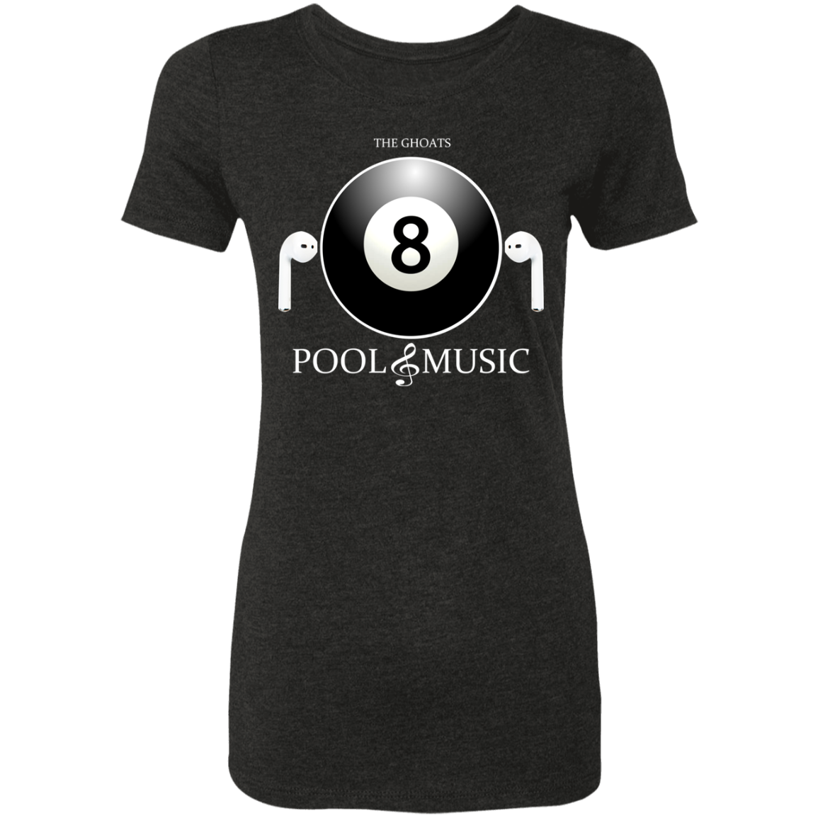 The GHOATS Custom Design. #19 Pool & Music. Ladies' Triblend T-Shirt