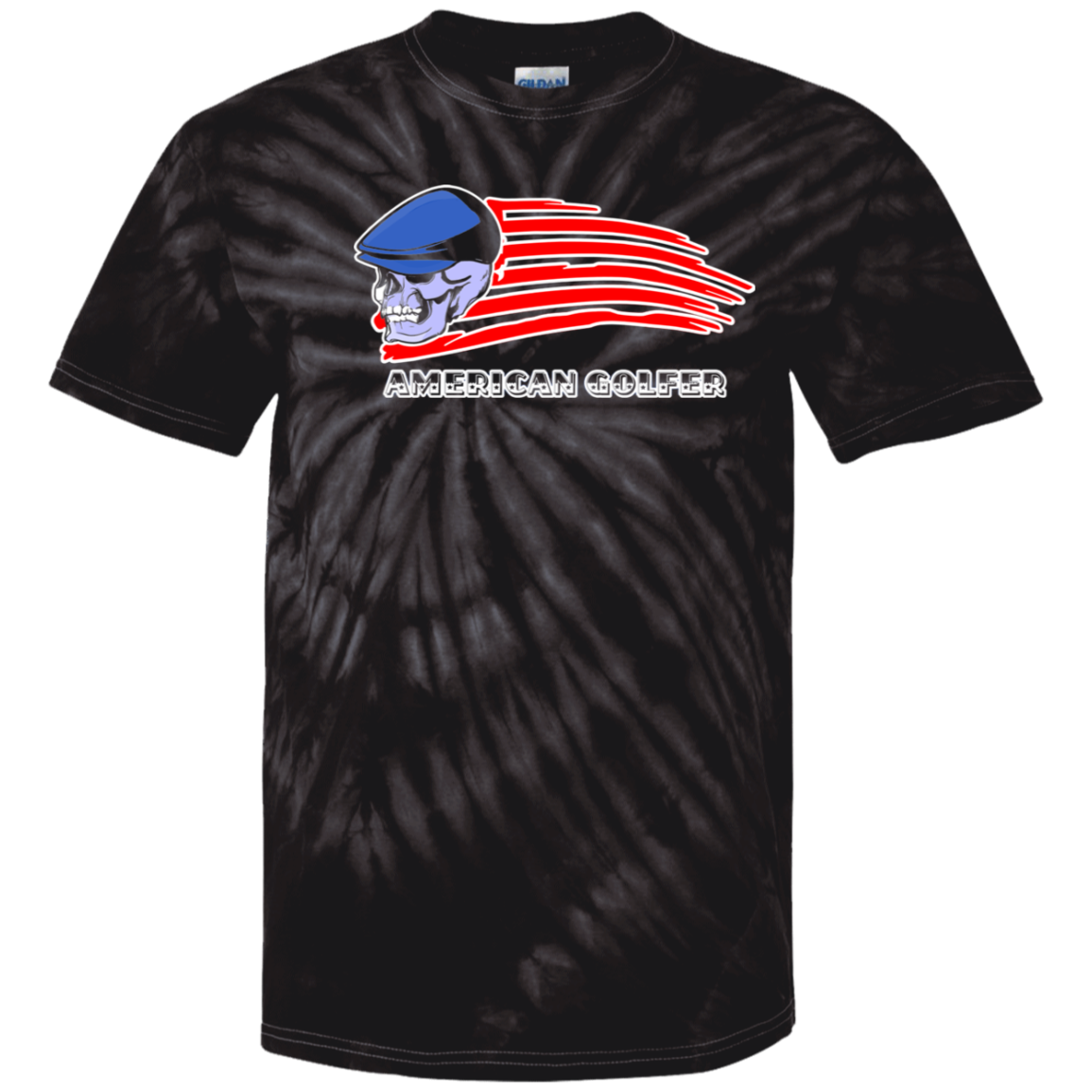 OPG Custom Design #12. Golf America. Male Edition. Youth Tie Dye T-Shirt