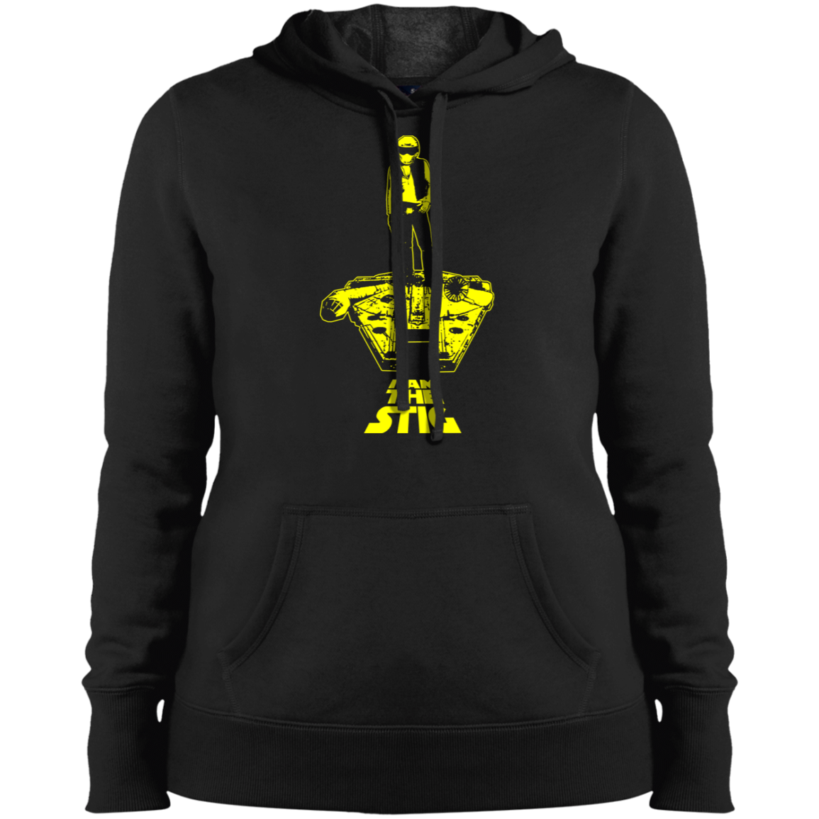 ArtichokeUSA Custom Design. I am the Stig. Han Solo / The Stig Fan Art. Ladies' Pullover Hooded Sweatshirt