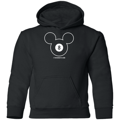 The GHOATS Custom Design #19. Look at the back. Mickey Hustle. Mickey Fan Art. Youth Pullover Hoodie