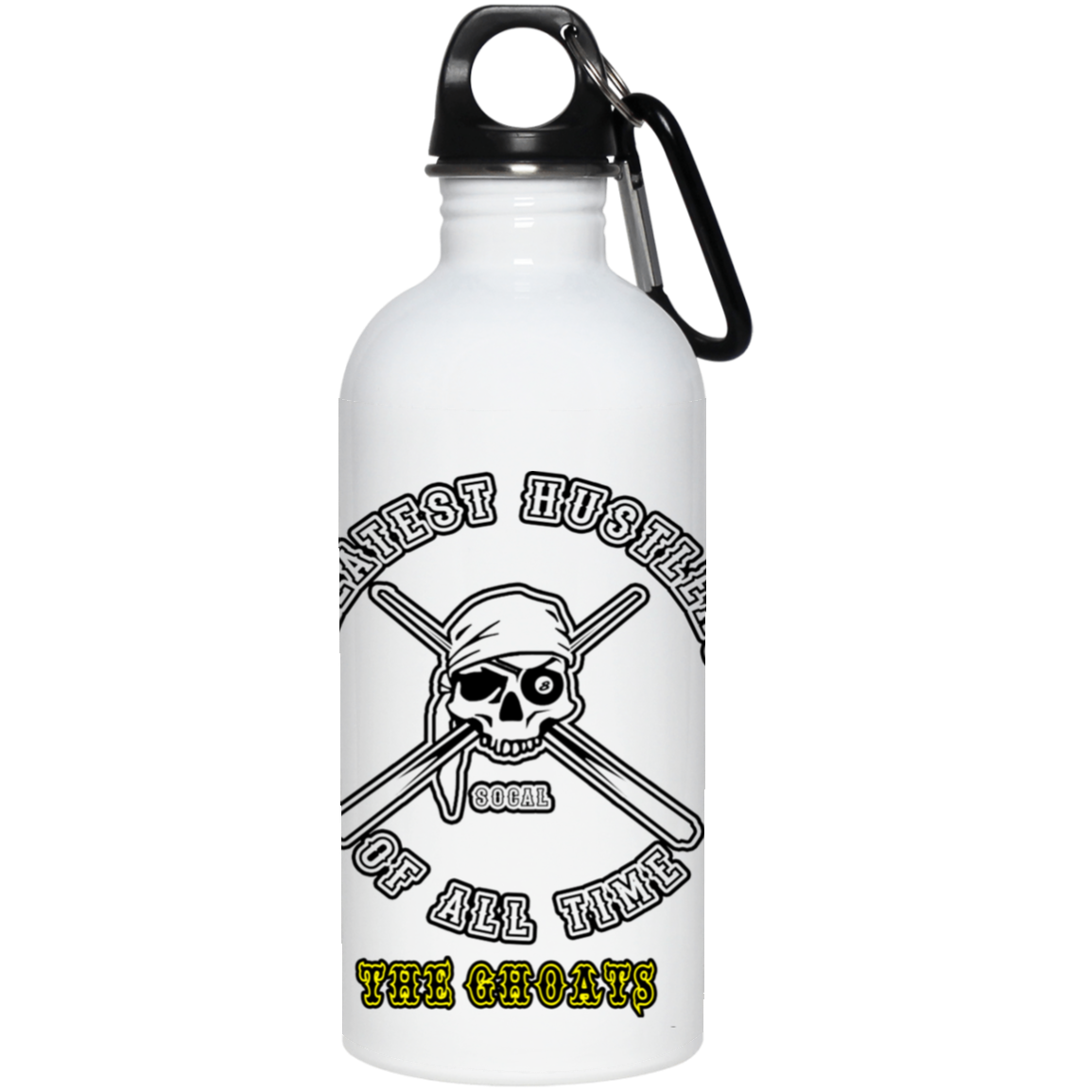 The GHOATS Custom Design. #4 Motorcycle Club Style. Ver 1/2. 20 oz. Stainless Steel Water Bottle