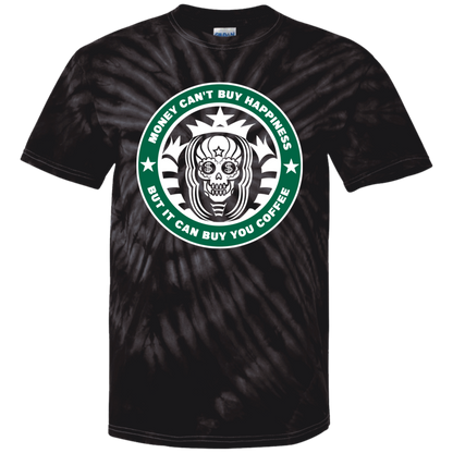ArtichokeUSA Custom Design. Money Can't Buy Happiness But It Can Buy You Coffee. Youth Tie Dye T-Shirt