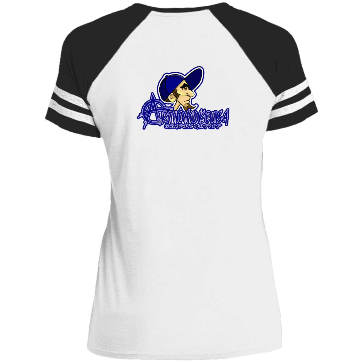 ZZ#20 ArtichokeUSA Characters and Fonts. "Clem" Let’s Create Your Own Design Today. Ladies' Game V-Neck T-Shirt