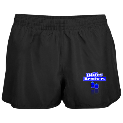 OPG Custom Design #3. Blue Tees Blues Brothers Fan Art. Ladies' Wayfarer Running Shorts