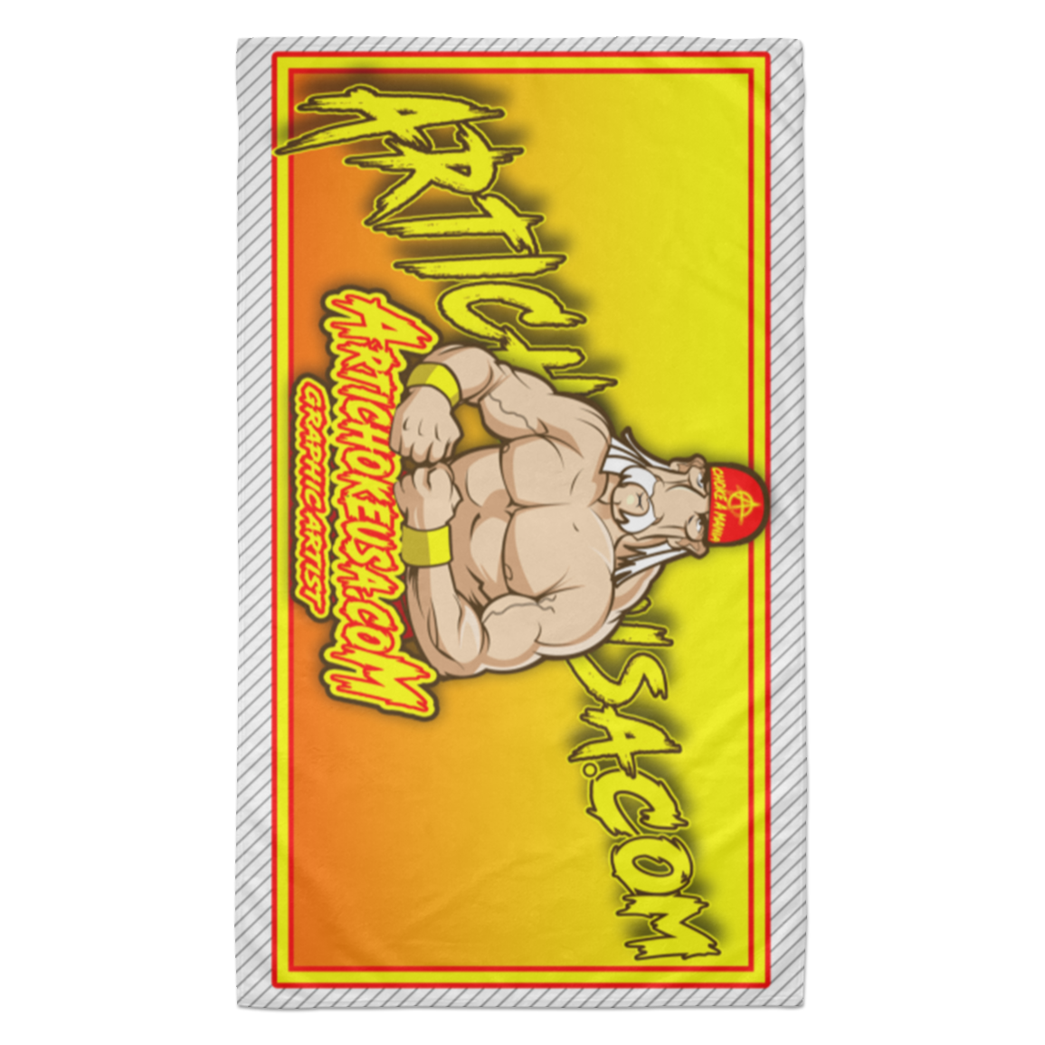ArtichokeUSA Character and Font Design. Let’s Create Your Own Design Today. Fan Art. The Hulkster. Towel - 35x60