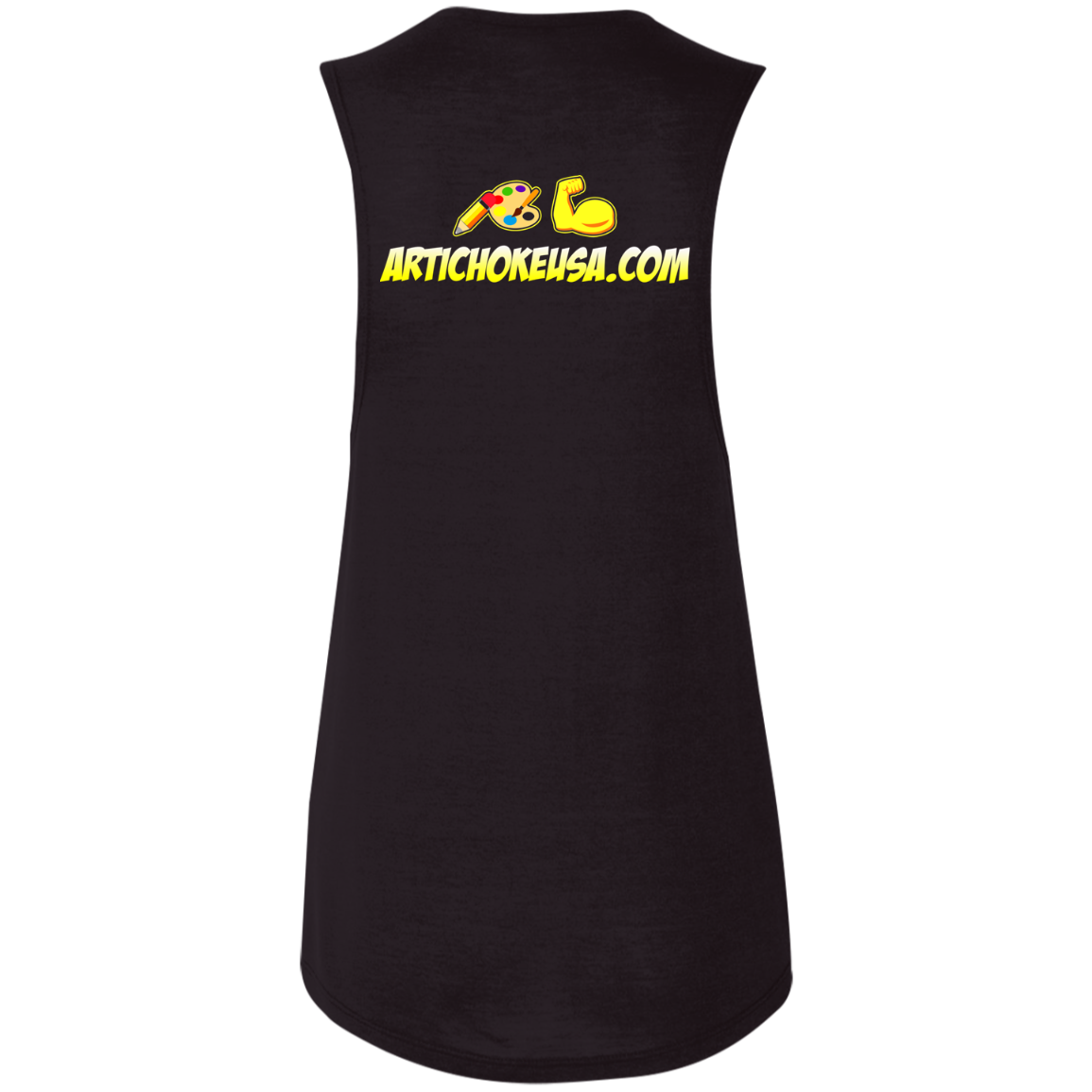 ArtichokeUSA Custom Design. Art Strong. Ladies' Flowy Muscle Tank