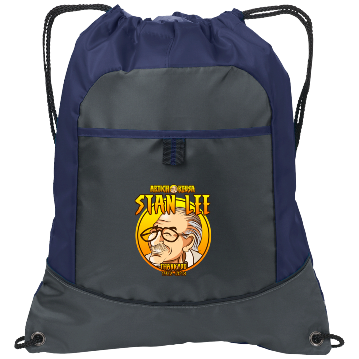 ArtichokeUSA Character and Font design. Stan Lee Thank You Fan Art. Let's Create Your Own Design Today. Pocket Cinch Pack