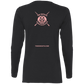 The GHOATS Custom Design #9. Ying Yang. Pool Love Peace. Ladies' Cotton LS T-Shirt