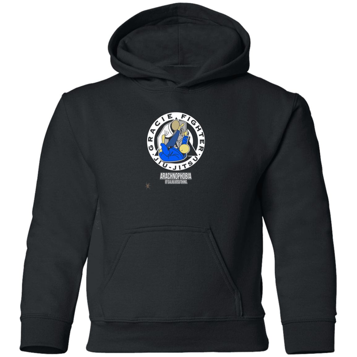 Artichoke Fight Gear Custom Design #1. Arachnophobia: Fear of Spiders. Spider Guard. It's a Jiu Jitsu Thing. Youth Pullover Hoodie
