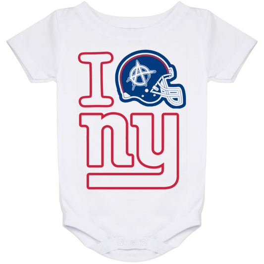 ArtichokeUSA Custom Design. I Helmet NY. Fan Art. Baby Onesie 24 Month