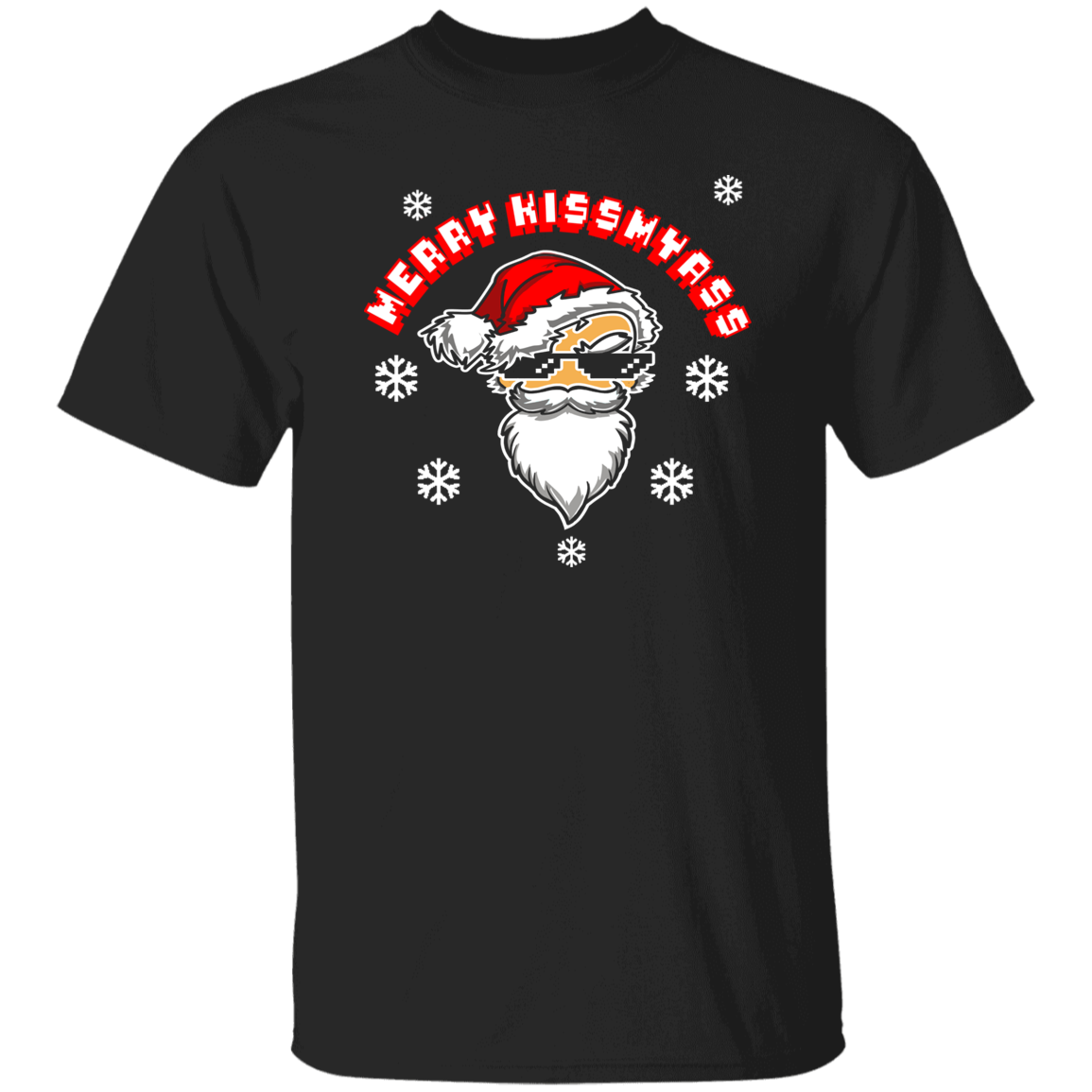 ArtichokeUSA Custom Design. Merry Kiss My Ass. 5.3 oz. T-Shirt