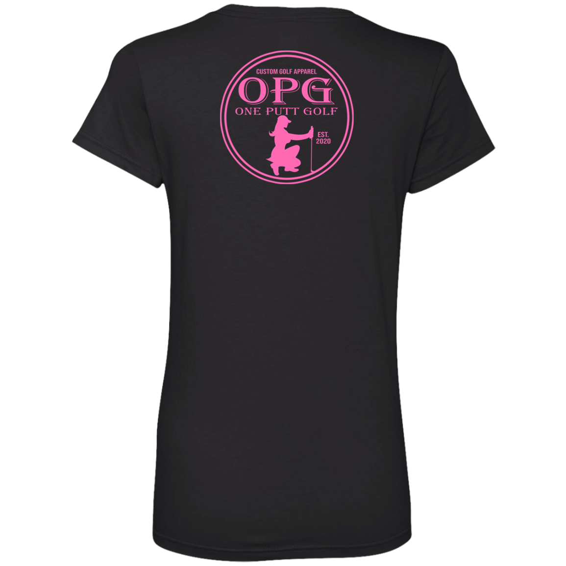 OPG Custom Design #7. Like Mother Like Daughter. Ladies' V-Neck 100% Ring Spun Cotton T-Shirt