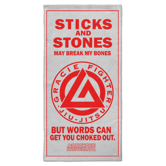 Artichoke Fight Gear Custom Design #19. Sticks and Stones. Towel - 15x30