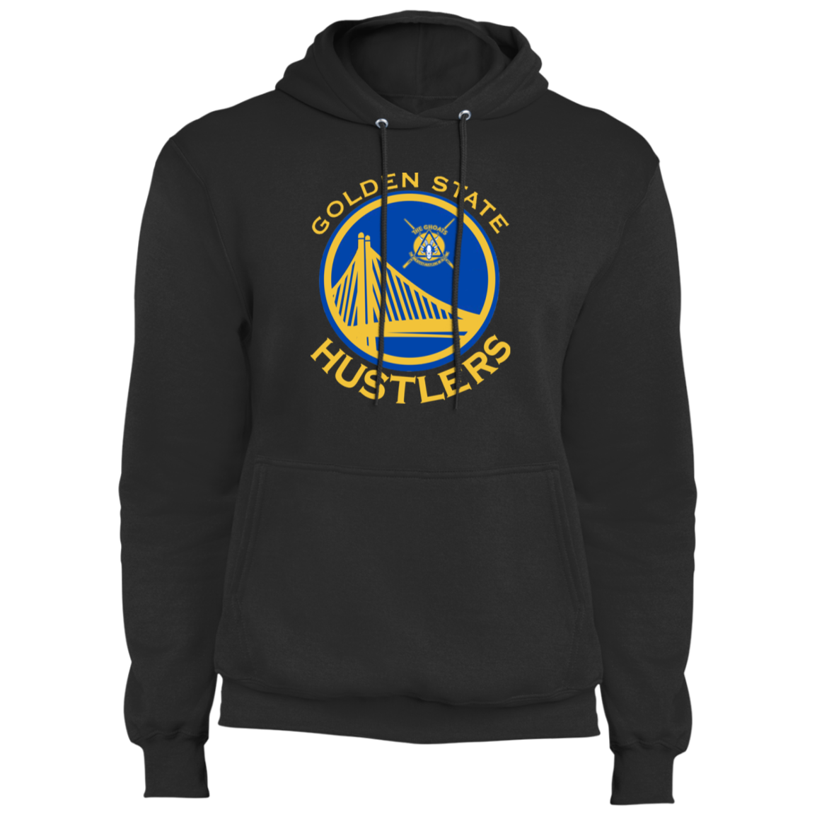 The GHOATS Custom Design. #12 GOLDEN STATE HUSTLERS.	Fleece Pullover Hoodie