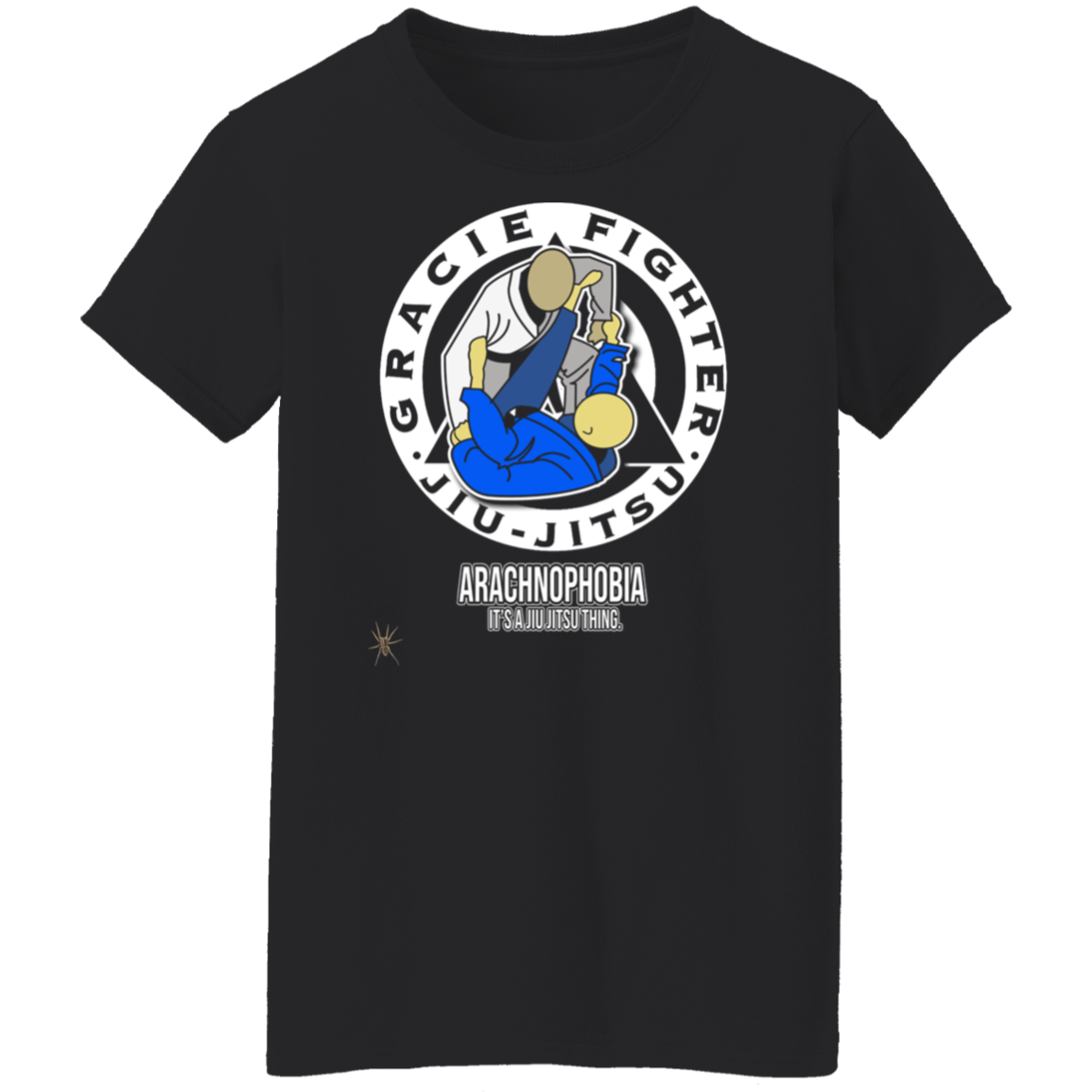 Artichoke Fight Gear Custom Design #1. Arachnophobia: Fear of Spiders. Spider Guard. It's a Jiu Jitsu Thing. Ladies' 100% Pre-Shrunk Cotton T-Shirt