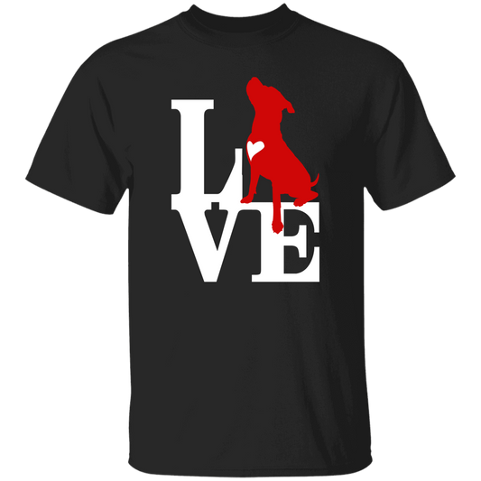 ArtichokeUSA Custom Design. Pitbull Love. 5.3 oz. T-Shirt