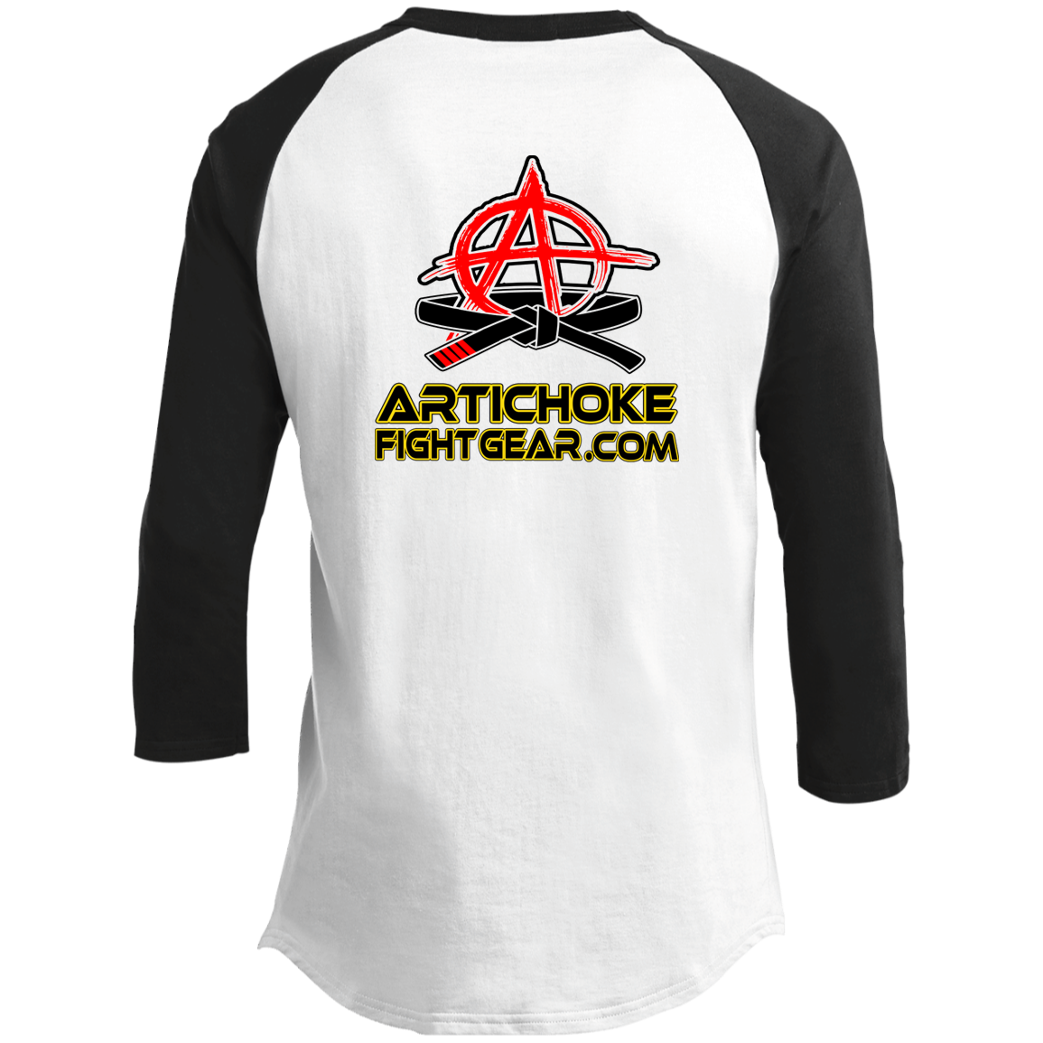 Artichoke Fight Gear Custom Design #7. Choking Hazard. Youth 3/4 Raglan Sleeve Shirt