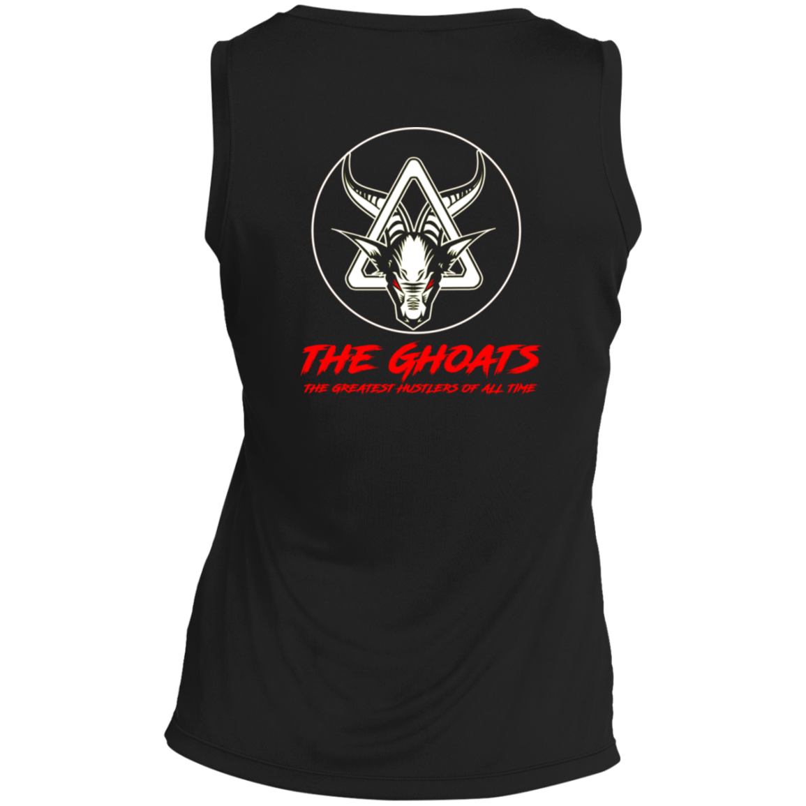 The GHOATS Custom Design #3. Beware of Sharks. Pool/Card Shark. Ladies' 100% polyester interlock with PosiCharge technology