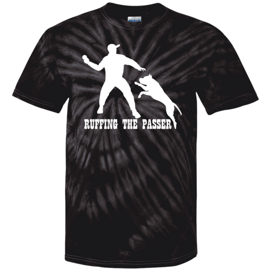 ArtichokeUSA Custom Design. Ruffing the Passer. Pitbull Edition. Male Version. Youth Tie Dye T-Shirt