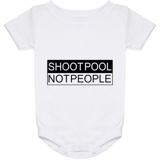 The GHOATS Custom Design. #26 SHOOT POOL NOT PEOPLE. Baby Onesie 24 Month