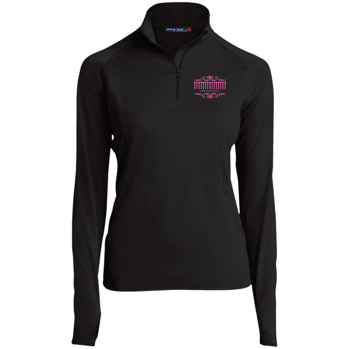 OPG Custom Design #5. Golf Tee-Shirt. Golf Humor. Ladies' 1/2 Zip Performance Pullover
