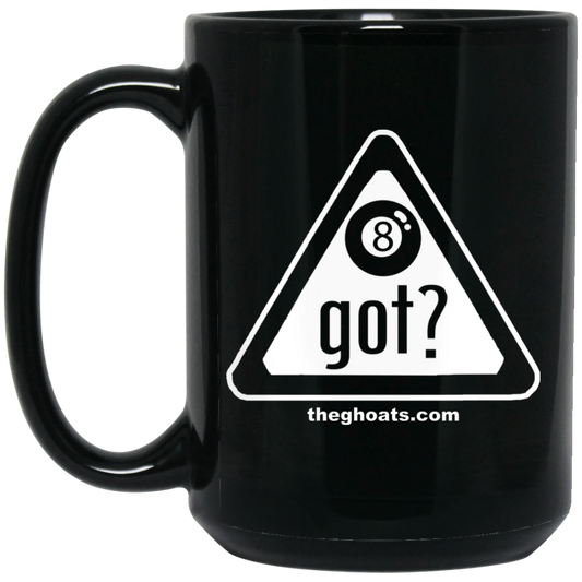 The GHOATS Custom Design. #40 Got Game? / Guess Not. 15 oz. Black Mug