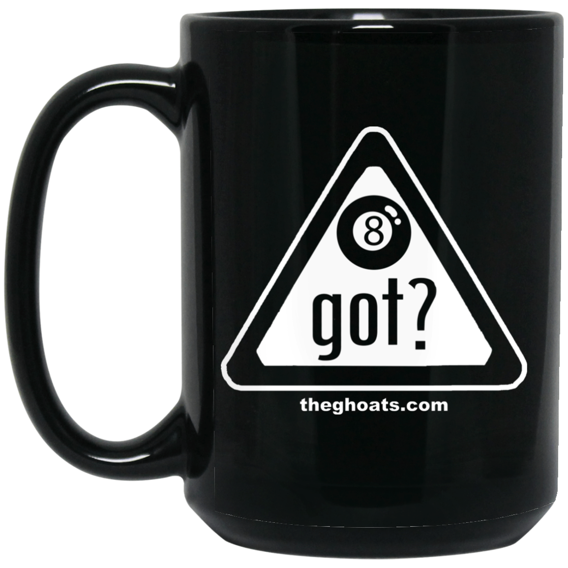 The GHOATS Custom Design. #40 Got Game? / Guess Not. 15 oz. Black Mug