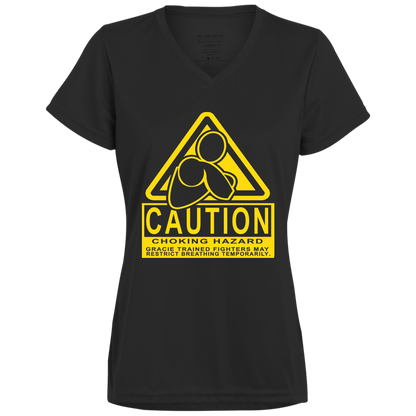 Artichoke Fight Gear Custom Design #7. Choking Hazard. Ladies’ Moisture-Wicking V-Neck Tee