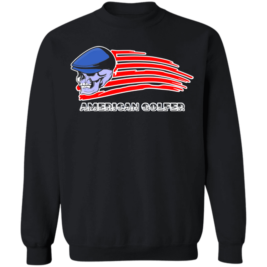 OPG Custom Design #12. American Golfer. Male Edition. Crewneck Pullover Sweatshirt