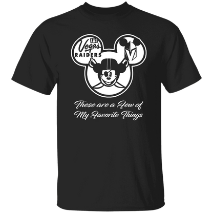 ArtichokeUSA Custom Design. Las Vegas Raiders & Mickey Mouse Mash Up. Fan Art. Parody. 100% Cotton T-Shirt