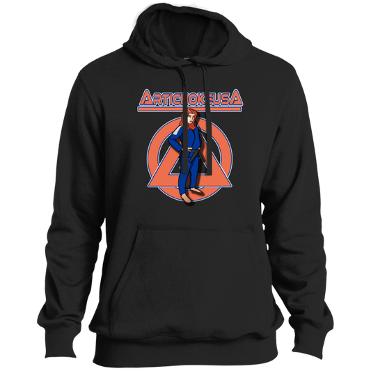 ArtichokeUSA Character and Font design. Let's Create Your Own Team Design Today. Amber. Ultra Soft Pullover Hoodie