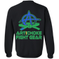 Artichoke Fight Gear Custom Design #5. BJJ MLB Brazil Flag Colors. Parody v2. Crewneck Sweatshirt