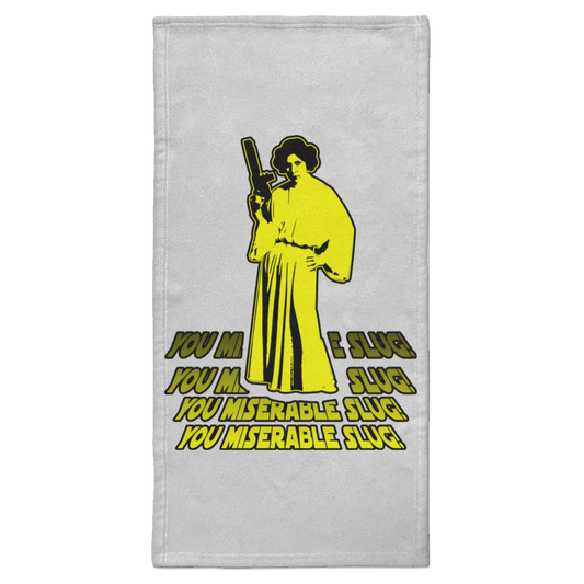 ArtichokeUSA Custom Design. You Miserable Slug. Carrie Fisher Tribute. Star Wars / Blues Brothers Fan Art. Parody. Towel - 15x30