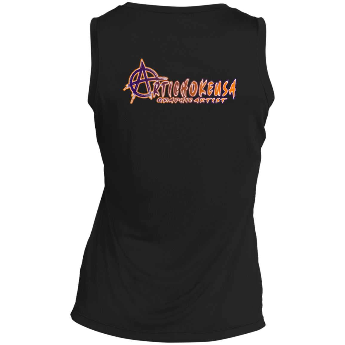 ArtichokeUSA Character and Font design. Let's Create Your Own Team Design Today. Arthur. Ladies' Sleeveless V-Neck