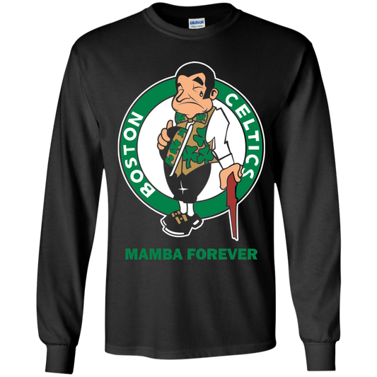 ArtichokeUSA Custom Design. RIP Kobe. Mamba Forever. Celtics / Lakers Fan Art Tribute. Youth LS T-Shirt