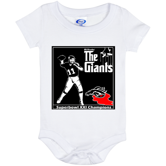 ArtichokeUSA Custom Design. Godfather Simms. NY Giants Superbowl XXI Champions. Fan Art. Baby Onesie 6 Month